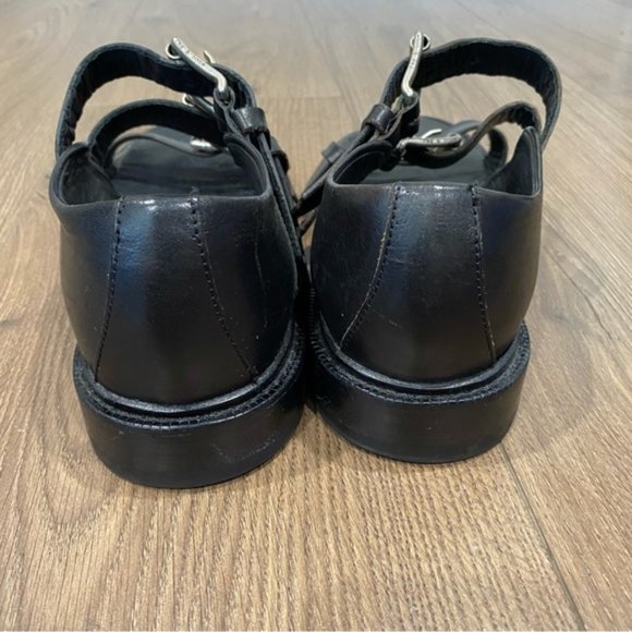 Rag & Bone Leather Strap Sandals Black 39 - Picture 7 of 9